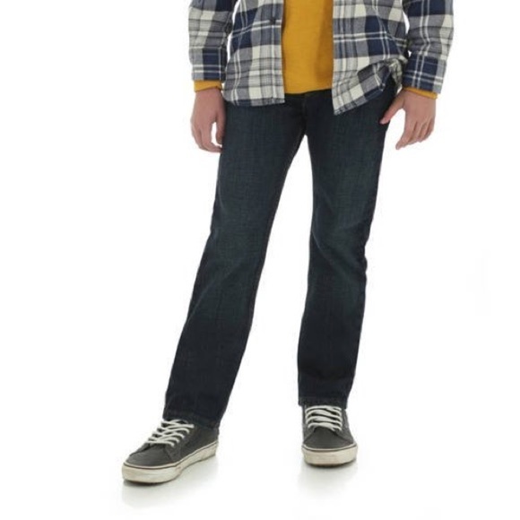 Wrangler Other - Wrangler Advanced Comfort Slim Straight Jeans 12 Husky